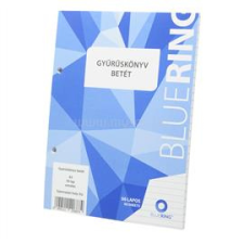BLUERING Gyűrűskönyv betét A5, 50lap BlueringR vonalas (BLUERING_1017329) gyűrűskönyv