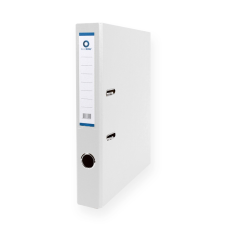 BLUERING Iratrendező A4, 5cm, két oldalt PP borítás, Bluering® Premium fehér mappa