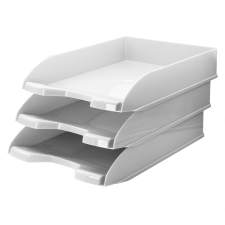 BLUERING Irattálca műanyag 345, 345x255x65mm, Bluering®, fehér irattálca