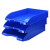 BLUERING Irattálca műanyag 345, 345x255x65mm, , kék (5999093838872)