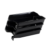 BLUERING Irattálca műanyag 355, 355x255x60mm, fekete