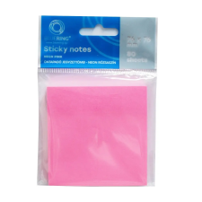 BLUERING Jegyzettömb öntapadó, 76x76mm, 80lap, Bluering® , neon pink post-it