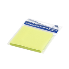 BLUERING Jegyzettömb öntapadó, 76x76mm, 80lap, Bluering® , neon zöld jegyzettömb