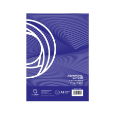 BLUERING Jegyzettömb perforált, A5, 50lap, vonalas (5998636194369) jegyzettömb