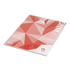 BLUERING Jegyzettömb spirálozott, A4, 60lap, Bluering® kockás jegyzettömb