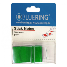 BLUERING Jelölőcímke 25x45mm, 50lap, műanyag Bluering® zöld információs címke