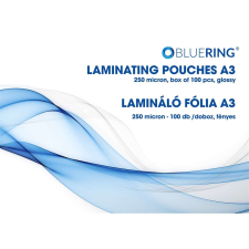 BLUERING Lamináló fólia a3, 250 micron 100 db/doboz, bluering® lamináló fólia