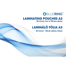 BLUERING Lamináló fólia a3, 80 micron 100 db/doboz, bluering® lamináló fólia