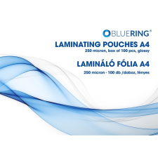 BLUERING Lamináló fólia A4, 250 micron 100 db/doboz, Bluering® lamináló fólia