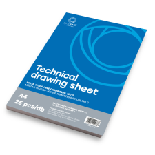 BLUERING Műszaki rajzlap A4, 180g. 25ív/csomag, Bluering® rajzlap