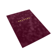 BLUERING Oklevéltartó A4, prémium, arany nyomattal, Bluering® bordó mappa