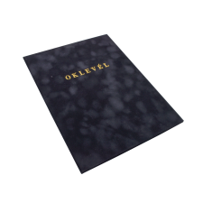 BLUERING Oklevéltartó A4, prémium, arany nyomattal, Bluering fekete mappa