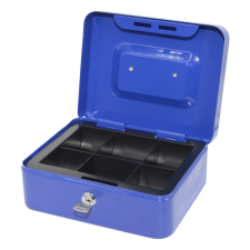 BLUERING Pénzkazetta fém 200x85x160 cm közepes Bluering® kék pénzkazetta