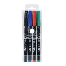 BLUERING Rostirón, tűfilc alkoholos készlet, 1mm OHP M, 4 különböző szín (5999093899774) filctoll, marker