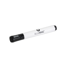 BLUERING Táblamarker 3mm, mágneses, táblatörlővel multifunkciós Bluering® fekete filctoll, marker