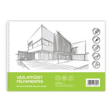 BLUERING Vázlatfüzet FÉLFAMENTES B/4 32 lap 120gr. Bluering (BLUERING_60424) füzet