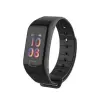  Bluetooth aktivitásmérő színes kijelzővel - fekete, vízálló F1C