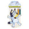 Bluey Happy forma színező szett matricával és színes ceruzával