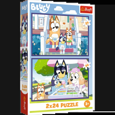 Bluey mókás puzzle 2x24 - BBC Bluey puzzle, kirakós