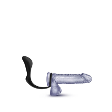 Blush ANAL ADVENTURES COCK RING PLUG BLACK péniszgyűrű