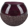  Blush Bordeaux mécsestartó üveg 10 cm x 11 cm átmérő lila