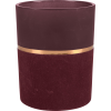  Blush Bordeaux mécsestartó üveg 12,5 cm x 10 cm átmérő bogyószín