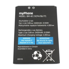 BM-42 Gyári akkumulátor 2400 mAh mobiltelefon akkumulátor