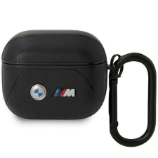 BMW AirPods 3 tok, Curved Line, Fekete fülhallgató, fejhallgató tok