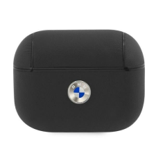 BMW BMAPSSLBK AirPods Pro tok fekete Geniune Leather Silver Logo audió kellék