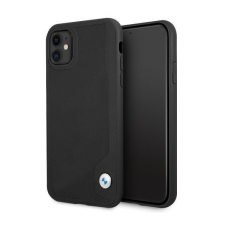 BMW BMHCN61RCDPK iPhone 11 6.1 &quot;fekete tok bőr Deboss tok és táska