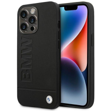 BMW BMHCP14LSLLBK iPhone 14 Pro 6,1" fekete bőr Stamp tok tok és táska