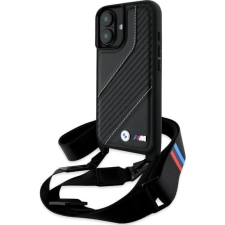 BMW BMHCP16M23PSCCK M Edition Carbon Stripe & Strap Keménytok iPhone 16 Plus - Fekete (BMW749) tok és táska