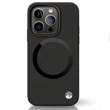 BMW BMHMP14LSILBK2 tok iPhone 14 Pro - fekete Signature folyékony Silicone MagSafe szignatúra tok és táska