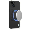 BMW BMHMP14MSLBLBK iPhone 14 Plus 6,7" fekete Signature Logo szilikon Magsafe keménytok