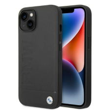 BMW BMHMP14SSLLBK Apple iPhone 14 fekete hardcase Signature Logo Imprint Magsafe telefontok tok és táska