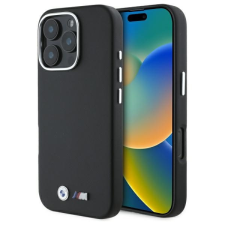 BMW BMHMP16L23PMWK M Smooth Full Wrapped Metal MagSafe tok iPhone 16 Pro - fekete tok és táska