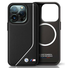 BMW BMHMP16L23PUCPK M Perforated Twisted Line MagSafe tok iPhone 16 Pro - fekete tok és táska