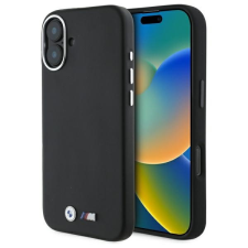 BMW BMHMP16S23PMWK M Smooth Full Wrapped Metal MagSafe tok iPhone 16 - fekete tok és táska