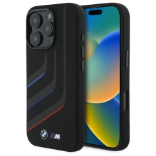 BMW BMHMP16X23SLIK Silicone Turning Lines MagSafe-kompatibilis keménytok iPhone 16 Pro Max - fekete tok és táska