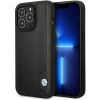 BMW Etui BMW BMHCP14L22RBDK iPhone 14 Pro 6,1" fekete bőr keménytok kék pöttyökkel