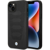 BMW Etui BMW BMHCP14S22RPSK iPhone 14 6.1" Fekete Bőrülés Minta Tok (BMW372)