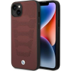 BMW Etui BMW BMHCP14S22RPSR iPhone 14 6.1" Bordó Bőr Ülésminta Tok (BMW373)