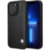 BMW Etui BMW BMHCP14X22RBDK iPhone 14 Pro Max 6,7" fekete bőr keménytok kék pöttyökkel