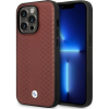BMW Etui BMW BMHMP14L22RFGR iPhone 14 Pro 6,1" Bordó Bőr Gyémántmintás Magsafe Tok (BMW389)