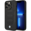 BMW Etui BMW BMHMP14L22RPSK iPhone 14 Pro 6,1" Fekete Bőrülés Mintás Magsafe Tok (BMW390)