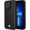 BMW Etui BMW BMHMP14X22RFGK iPhone 14 Pro Max 6,7" Fekete Bőr Gyémánt Mintás Magsafe Tok (BMW396)