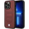BMW Etui BMW BMHMP14X22RPSR iPhone 14 Pro Max 6,7" Bordó Bőrülés Mintás Magsafe Tok (BMW399)