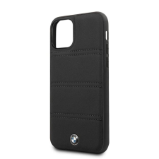 BMW iPhone 11 Pro Max vízszintesen csíkozott kemény tok fekete (BMHCN65PELBK) (BMHCN65PELBK) tok és táska