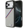 BMW M Tricolor Metal Logo Apple iPhone 17 Pro MagSafe hátlap tok, szürke