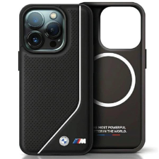 BMW Perforated Twisted Line MagSafe tok iPhone 15/14/13 - Fekete tok és táska